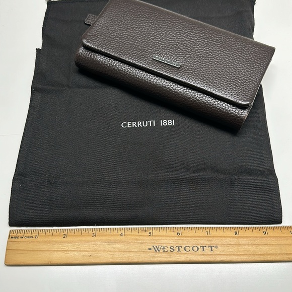 Cerruti 1881 Chocolate Brown Leather Bifold Wallet